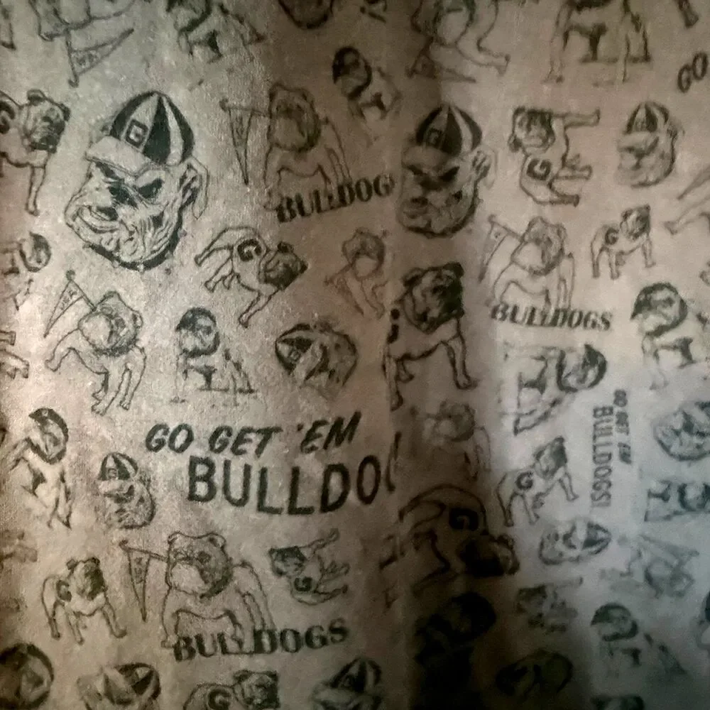 Nike Georgia Bulldogs T Shirt Mens XXL Gray All Over Print College Football